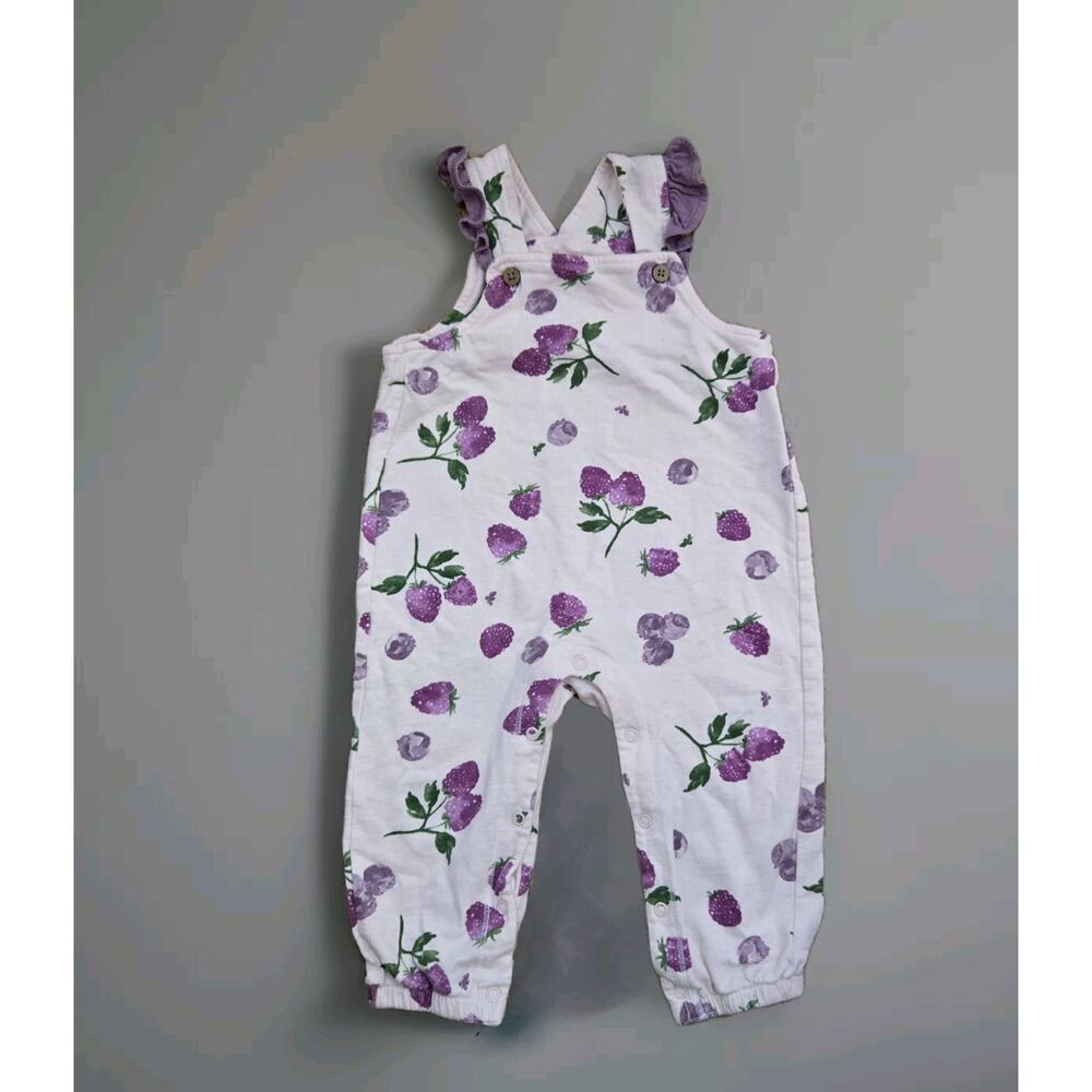 Burt's Bees Baby Sweet Berry French Terry Jumpsuit‎ Size 12 months